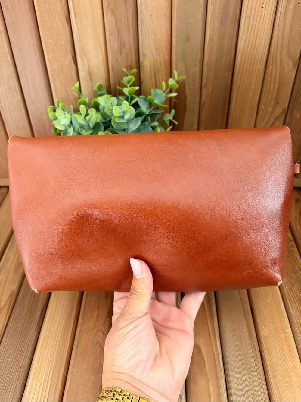 Patricia Nash Leather 'Valerie' Clutch Wristlet in Cognac Brown - Picture 8 of 12